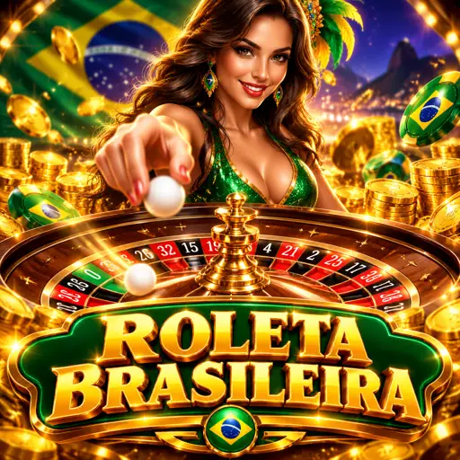 Mesa de roleta brasileira com crupiê interagindo em português